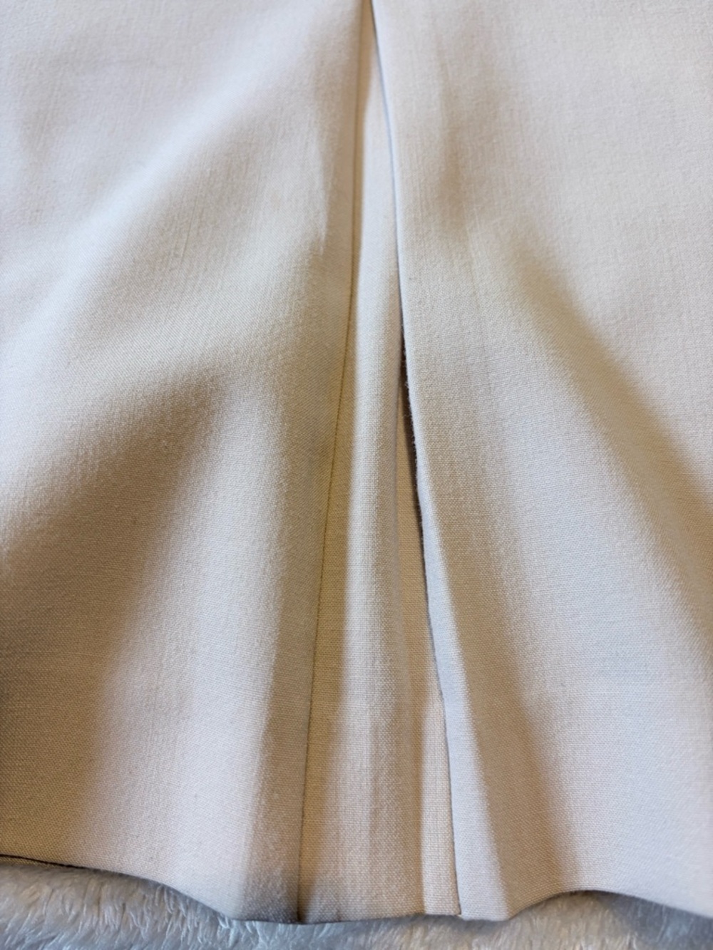 Jones New York Cream A-Line Skirt with Pleats Size 14 - Picture 7 of 11